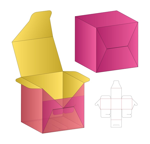 Wzorzec projektowania 3D opakowania pudełkowego