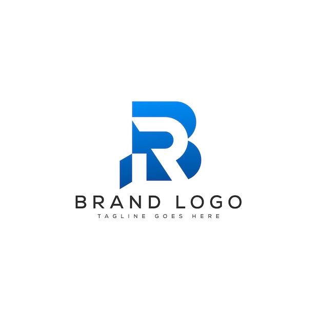 Wzorzec projektu logo BR wektorowy element graficzny marki