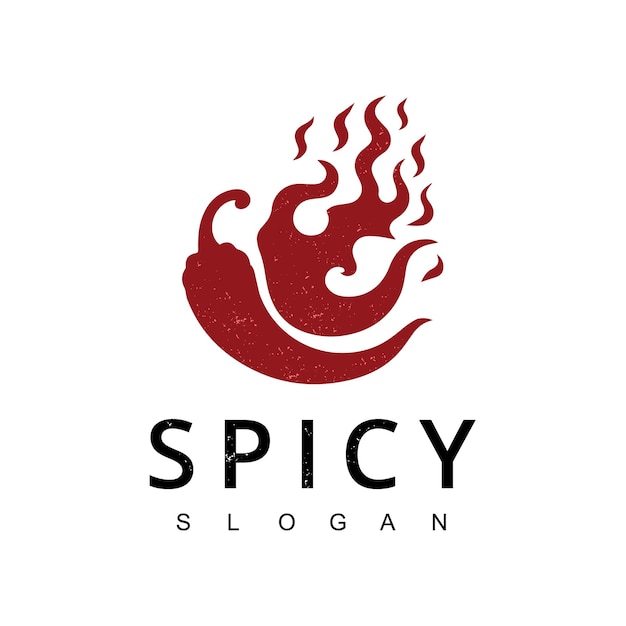 Wzorzec Projektu Logo Hot Chili Spicy Pepper