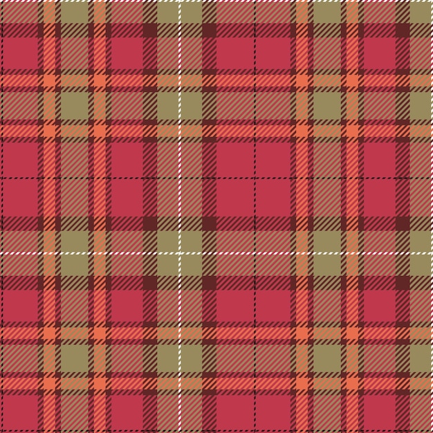 Wzorzec tekstury tartan plaid do druku tkaninowego, tapety tekstylnej i tła Wektor bezszwowy