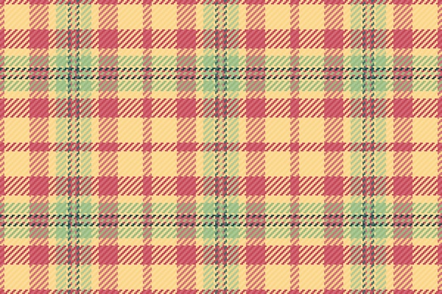 Wzorzec tła tkaniny bezszwowo kontrolowany z wektorem tartan tekstury włókienniczej
