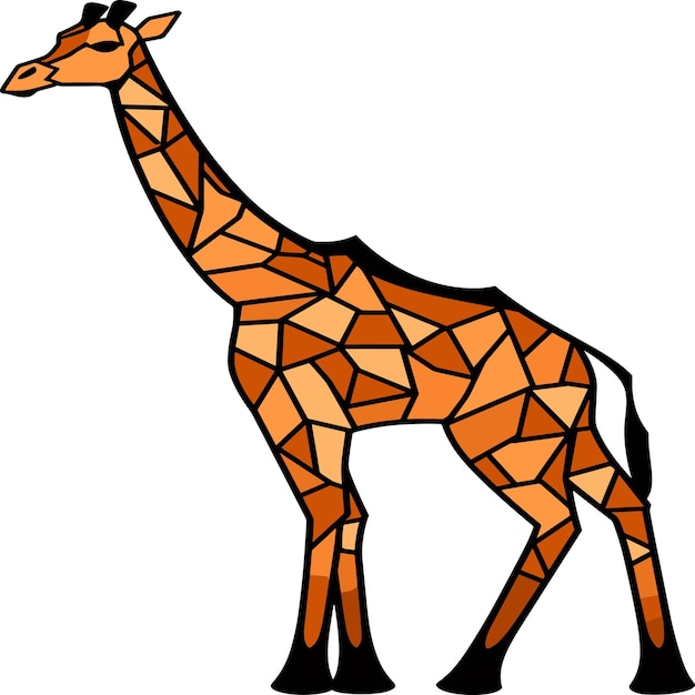 Plik wektorowy wzorzec wektorowy bez szwów ze skóry żyrafy wzór wektorowy z ręcznie narysowanym odciskiem zwierzęcym