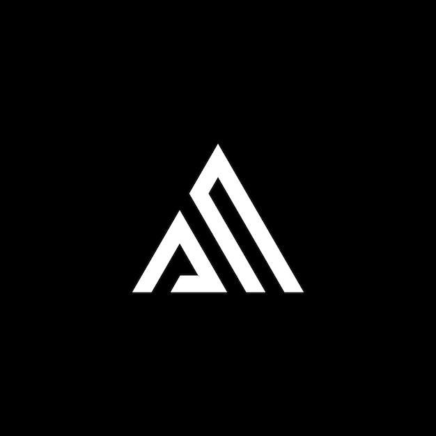 Wzorzec wektorowy logo litery AN
