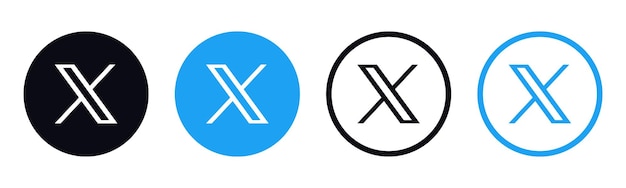 Plik wektorowy x nowe logo marki mediów społecznościowych twitter