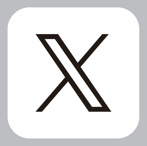Plik wektorowy x nowe logo twittera