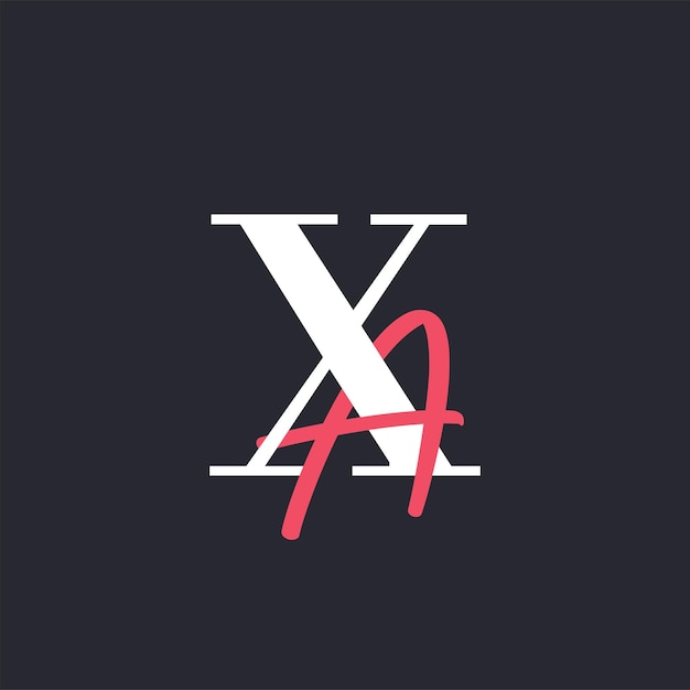 XA Logo Doskonale połączone inicjały XA Letter Logo Design