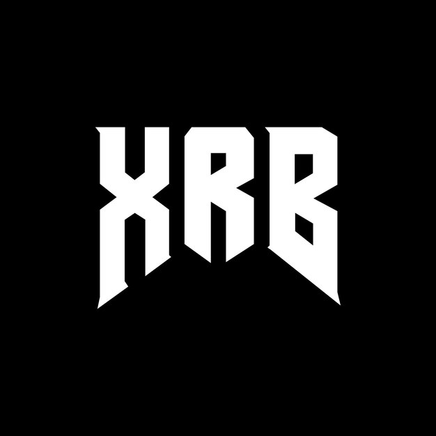 XRB - projekt logo dla firmy technologicznej XRB logo czarno-białe kombinacja kolorów XRB XRB wektor XRB projektowanie XRB ikona XRB alfabet XRB typografia logo projektowanie