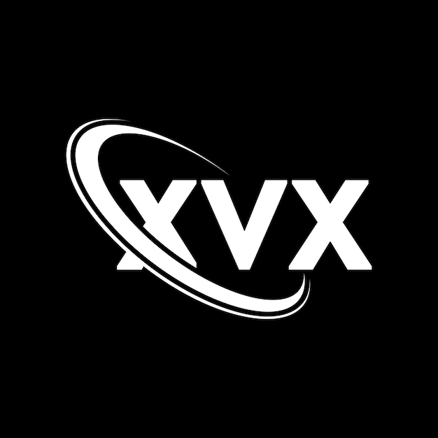 Plik wektorowy xvx logo xvx litera xvx logo inicjały xvx logo powiązane z okręgiem i dużymi literami monogram logo xvx typografia dla biznesu technologicznego i marki nieruchomości