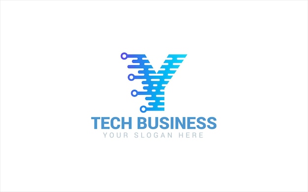 Y Tech Alphabet Logo Vector Design dla stron internetowych, firm internetowych i usług cyfrowych