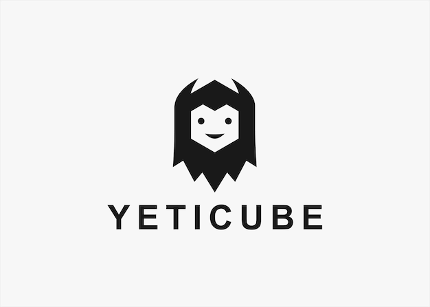 Yeti Logo Projekt Sylwetka Wektor Ilustracja