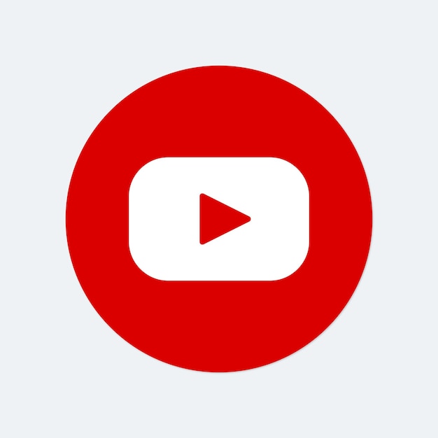 Youtube wektor ikona mediów społecznościowych