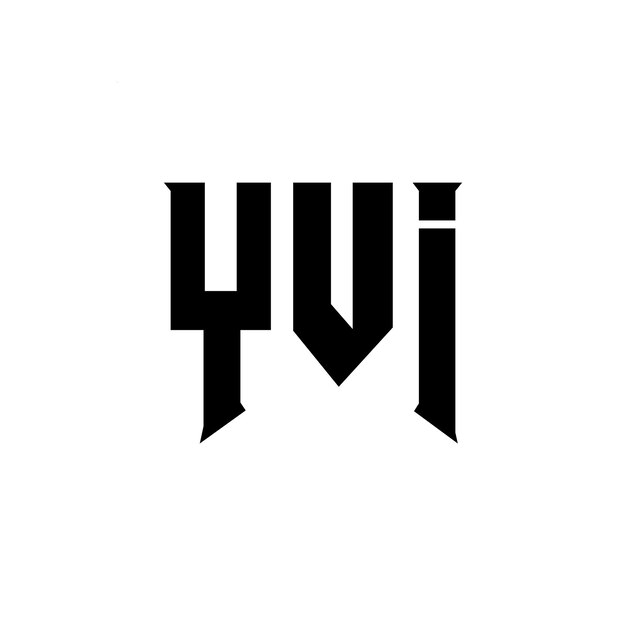 YVI - logo dla firmy technologicznej YVI logo w kolorze czarno-białym YVI logo YVI wektor YVI YVI ikonę YVI alfabet YVI typografię logo