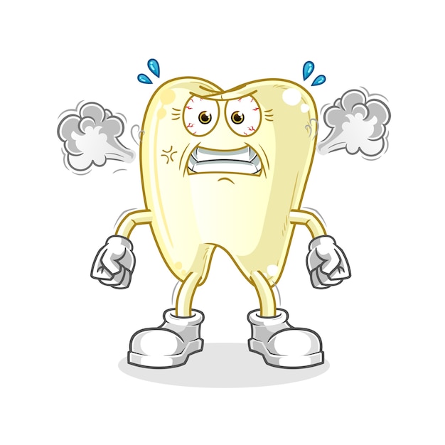 Ząb Bardzo Zły Kreskówka Maskotka