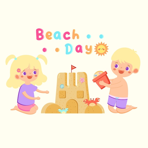 Zabawa na plaży