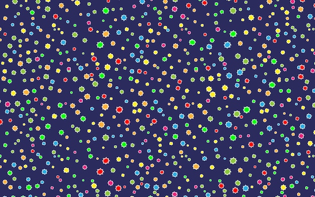 Plik wektorowy zabawny kolorowy szkic doodle bazgrołów ręcznie rysowane wzór z ośmioramienną geometrią gwiazdy