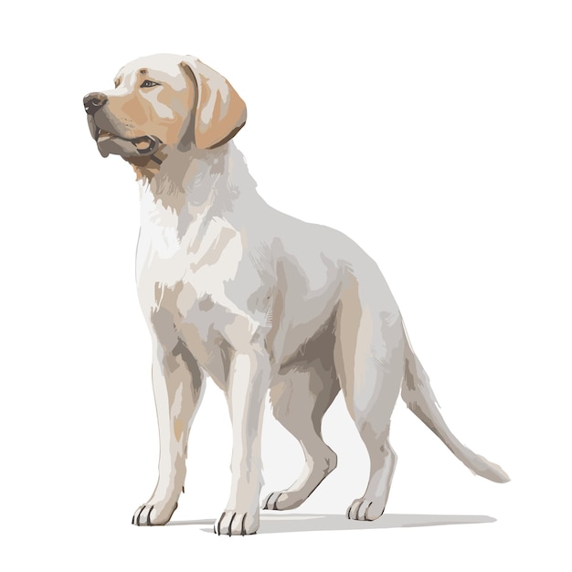 Plik wektorowy zabawny labrador retriever pies ilustracja wektorowa