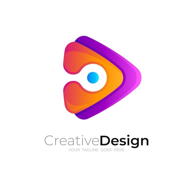 Zagraj W Logo Z Technologią Projektowania