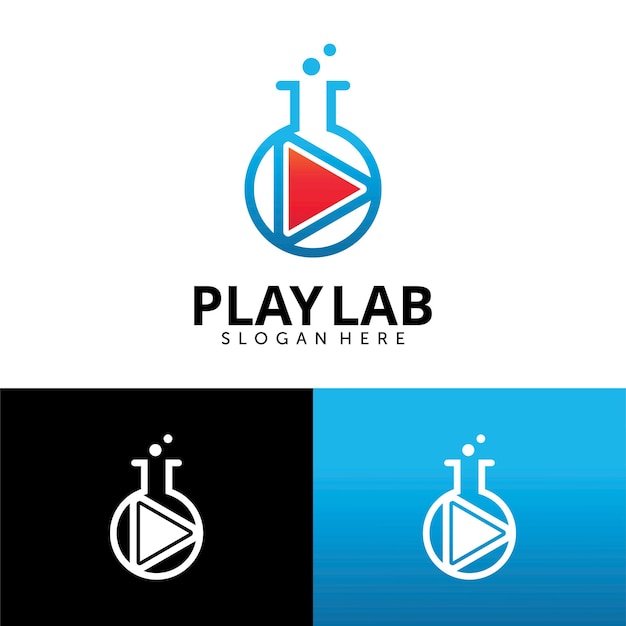 Zagraj W Szablon Projektu Logo Laboratorium