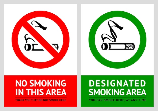 Zakaz Palenia I Etykiety Stref Dla Palących