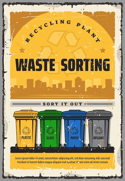 Zakład Recyklingu Pojemników Na śmieci Do Sortowania Odpadów
