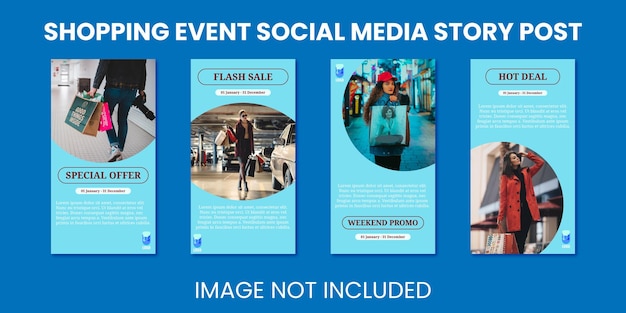 Plik wektorowy zakupowe wydarzenie w mediach społecznościowych post