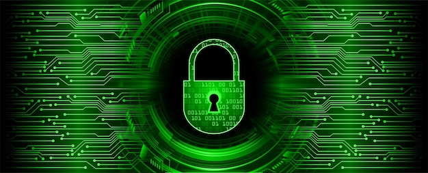 Plik wektorowy zamknięte zamki na cyfrowym tle cyberbezpieczeństwa