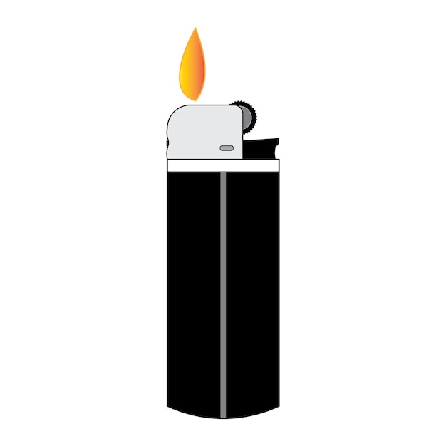 Zapalniczka gazowa ikona logo wektor szablon projektu