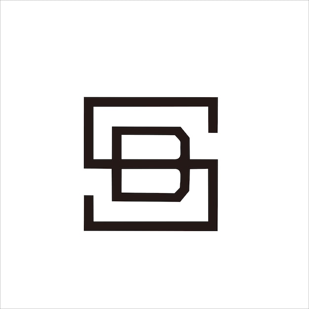 Zapisz logo litery SB dla swojej marki i nazwy firmy