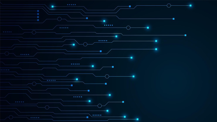 Wektor zaplecze technologiczne z nowoczesnymi danymi cyfrowymi