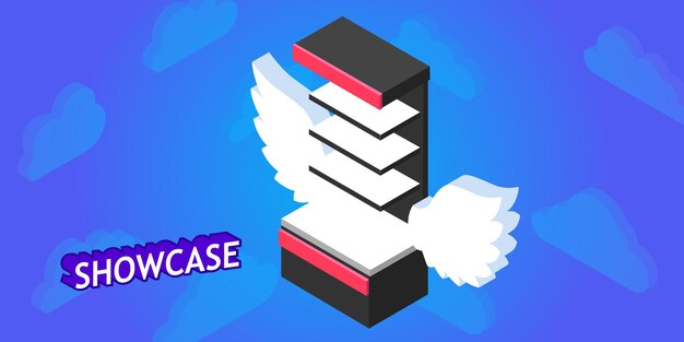 Zaprezentuj ikonę projektu izometrycznego Wektorowa ilustracja internetowa 3d kolorowa koncepcja