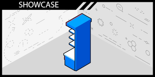 Zaprezentuj Ikonę Projektu Izometrycznego Wektorowa Ilustracja Internetowa 3d Kolorowa Koncepcja