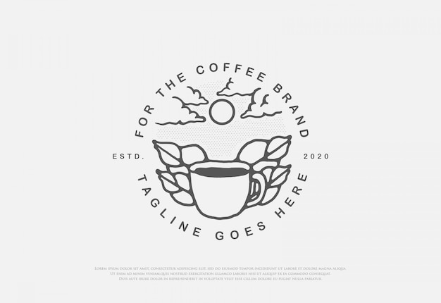 Zaprojektuj Najwyższej Jakości Naturalną Kawę Z Logo W Stylu Linii