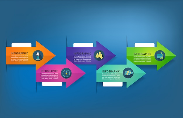 Zaprojektuj Opcje Szablonu Biznes Infographic Element Wykresu.