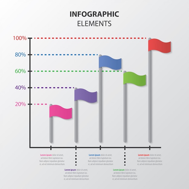 Plik wektorowy zarządzanie infografiką