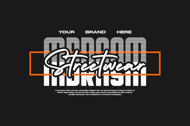 zasób nowoczesnego szablonu streetwear