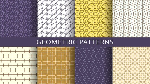 Zbiór bezszwowych liniowych wzorów geometrycznych