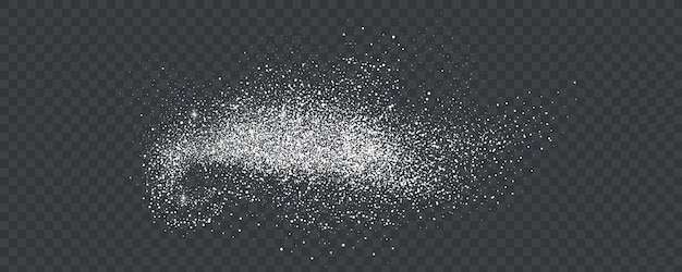 Plik wektorowy zbiór błyszczących gwiazd z srebrnymi błyszczącymi wirami błyszczące wzory