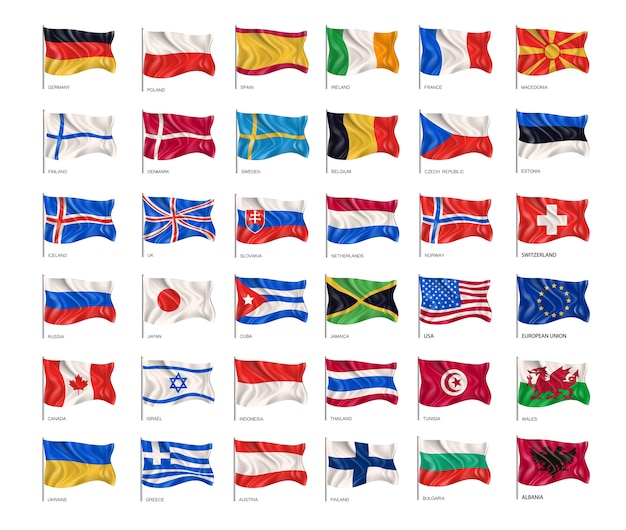 Zbiór flag narodowych