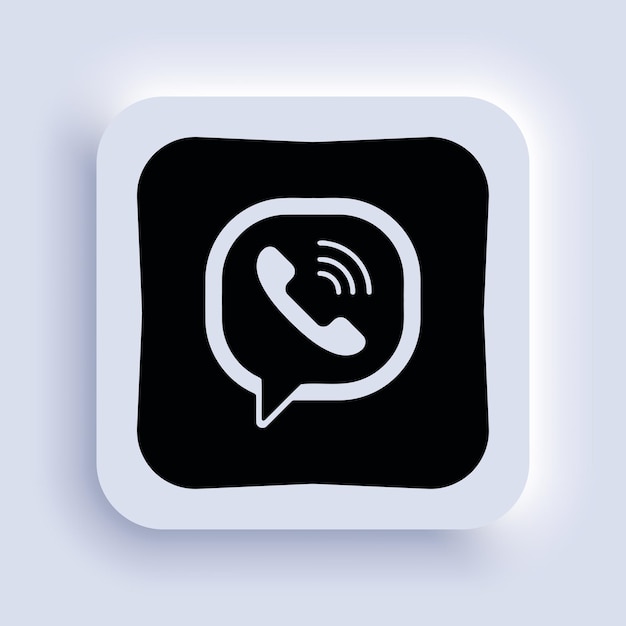 Zbiór różnych ikon Viber Logo mediów społecznościowych Grafika liniowa i płaski styl na białym tle Wektor ikona linii dla biznesu i reklamy Artykuł redakcyjny