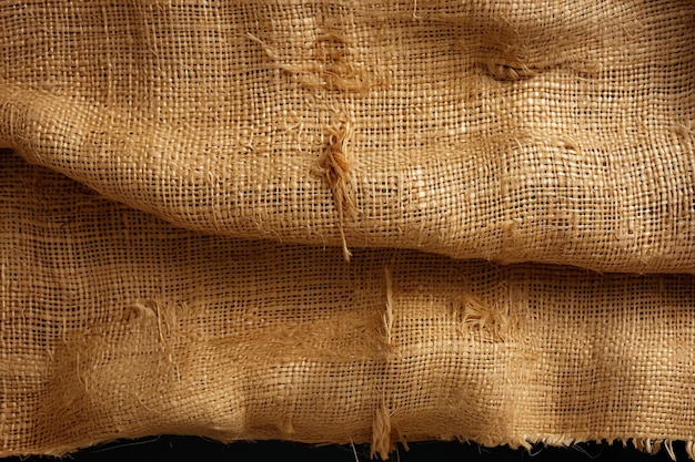 Plik wektorowy zbliżenie starej i brudnej tkaniny jutowej tekstura tła brązowej tkaniny jutowej