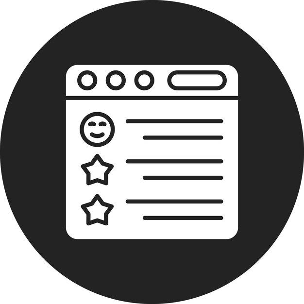 Zdjęcie wektorowe ikony pozytywnej recenzji może być używane do informacji zwrotnej klientów