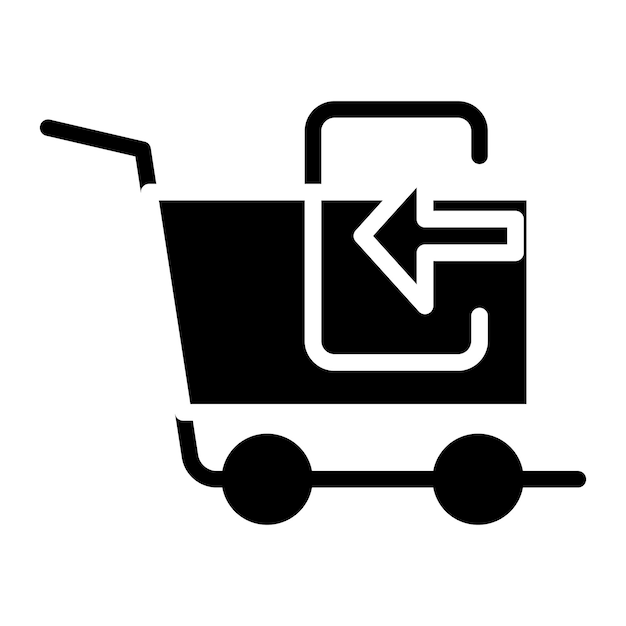 Zdjęcie wektorowe z ikoną koszyka może być używane w sklepie e-commerce