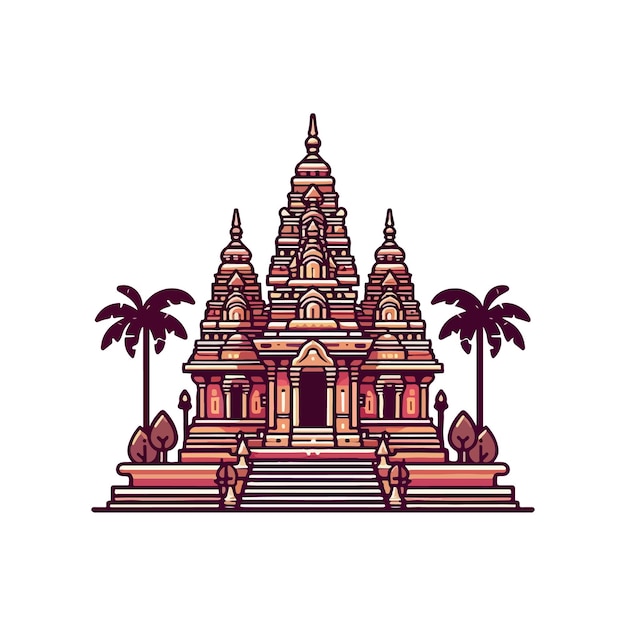 Plik wektorowy zdjęcie wygenerowane przez świątynię