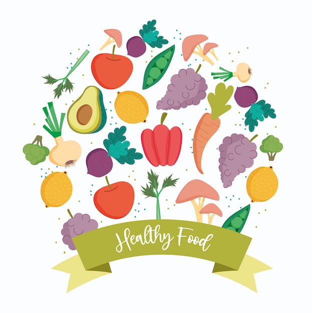 Zdrowa żywność, Produkty Ekologiczne świeże Odżywianie Dieta