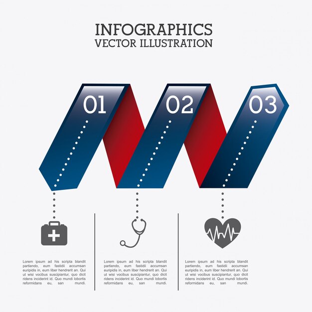 Zdrowe Infografiki Na Białym Tle