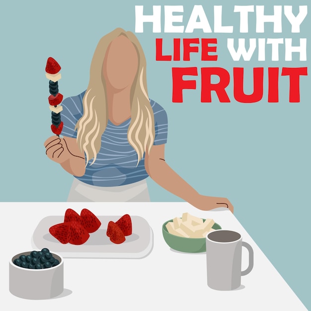 Zdrowe życie z owocami