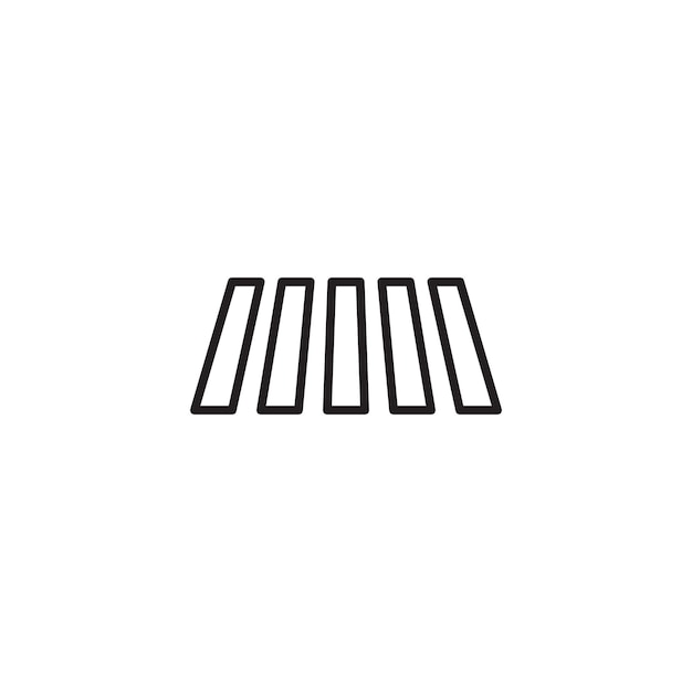 Zebra Crossing Icon Set Pedestrian Safety Crosswalk Vector Symbol w czarnym wypełnionym i zarysowanym stylu Street Walkway Traffic Sign