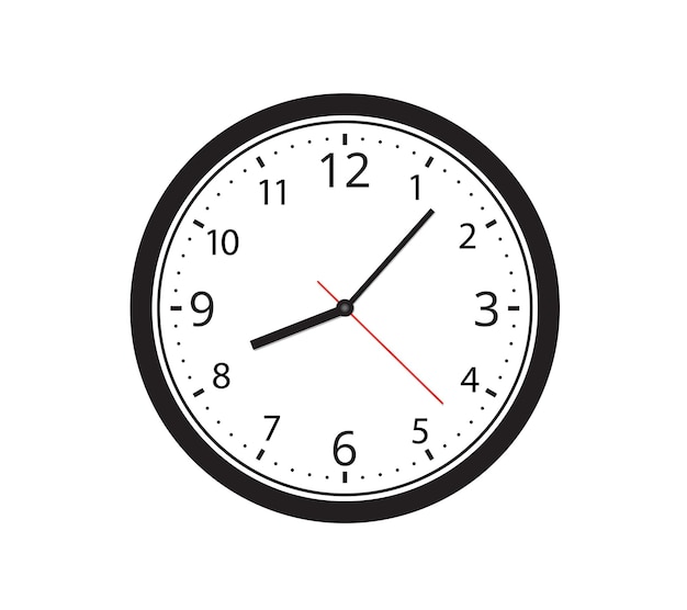Zegar ścienny Prosty zegar ścienny Zegar minimalistyczny Zegar ścienny z klasycznym projektem Zegar analogowy