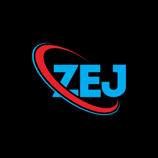 Zej Logo Zej Litery Zej Design Logo Litery Inicjały Zej Logotyp Powiązany Z Okręgiem I Dużymi Literami Monogramu Zej Typografia Dla Firmy Technologicznej I Marki Nieruchomości