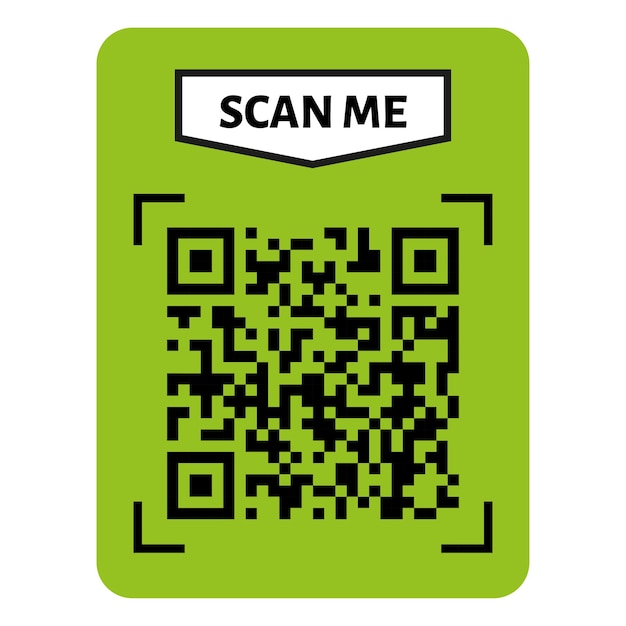 Zeskanuj mnie Projekt kodu QR Kod QR do przelewu tekstu płatności za pomocą przycisku Skanuj mnie Ilustracja wektorowa